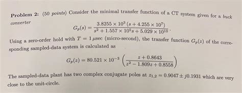 Solved Problem Points Consider The Minimal Transfer Chegg