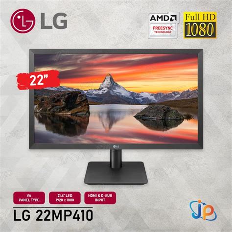 Jual Monitor LG LED 22MP410 22MP410 B Full HD 22 Inch Shopee