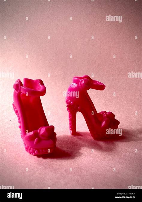 Hot Pink Barbie High Heels Stock Photo Alamy