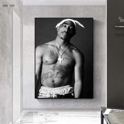 Tupac Black And White Poster