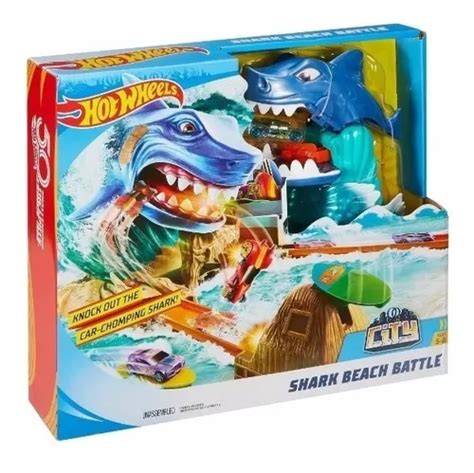 Pista De Autos Hot Wheels Tiburón Batalla En La Playa Envío gratis