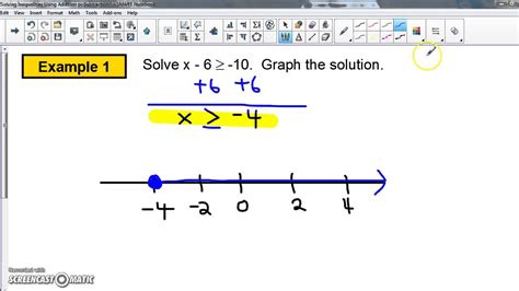 Solving Inequalities Using Addition Or Subtraction Youtube