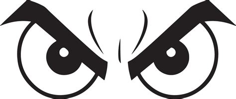 angry eyes vector art icons  graphics