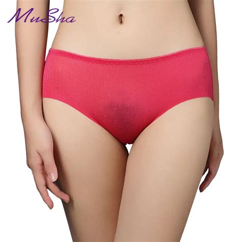 Hot Sale Plus Size New Sexy Lady Seamless Cotton Comfort No Trace Women Breathale Underwear