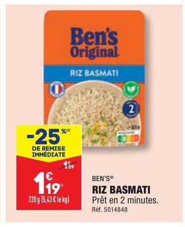 Promo Riz Basmati Ben S Chez Aldi ICatalogue Fr