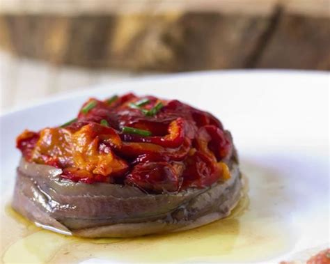 Ensalada De Anchoas Del Cant Brico Con Pimientos Asados The Cook Monkeys