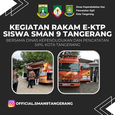 Rekam E Ktp Siswa Sman 9 Tangerang Bersama Disdukcapil Kota Tangerang