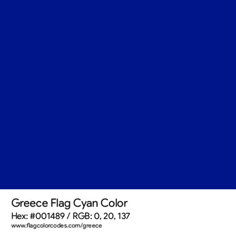 Greece Flag Color Codes