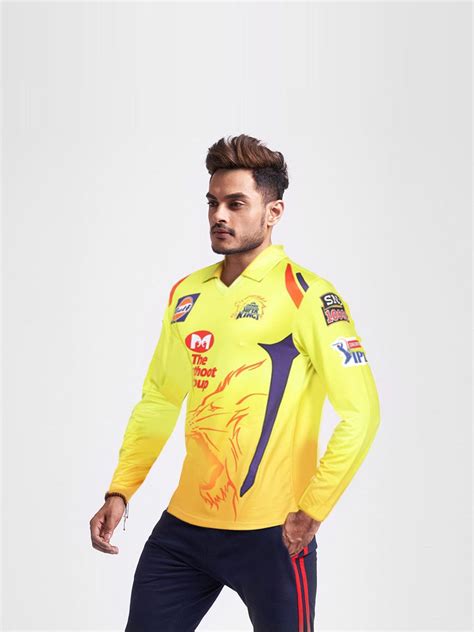 Buy Official Chennai Super Kings Full Sleeves Match Jersey 2020 Dhoni 7 ...