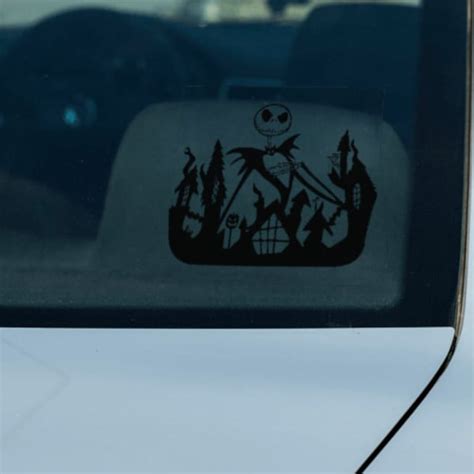 Jack Skellington Car Window Decal Etsy