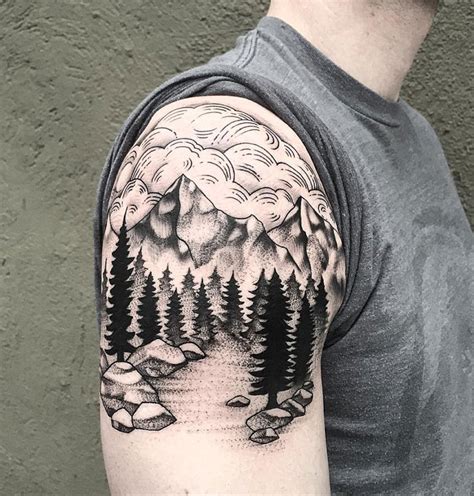 Mountains And Trees