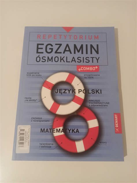 Repetytorium egzamin ósmoklasisty polski matematyka Rybno OLX pl