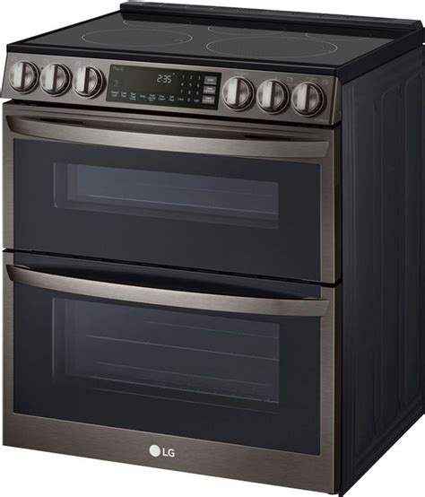 Lg 30 Black Stainless Steel Slide In Electric Range Malkins Appliances Baldwin Ny