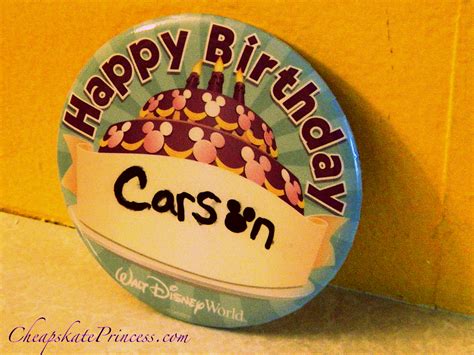 disneyland birthday button