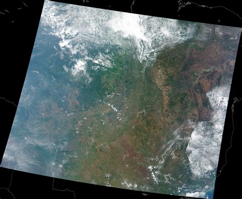 Satellite image of Central Brazil - Full size | Gifex