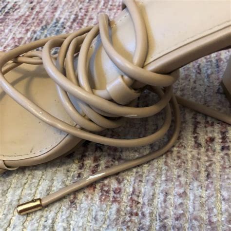 Novo Nude Lace Up Heels These Are A Super Cute Depop