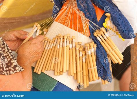 Bobbin Lace Making Stock Photo Image Of Skill Traditional 20099640