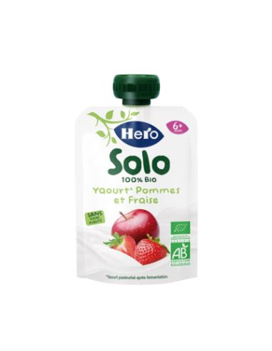 Hero Solo Gourde Yaourt Pomme Et Fraise D S Mois