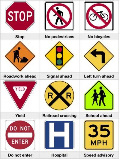Safety Signs And Symbols Road Safety Signs Road Traffic Safety Road