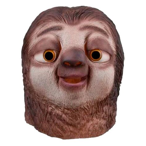 Латексная маска ленивец Блиц из Зверополиса