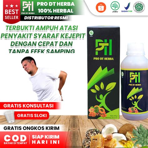 Jual Obat Syaraf Kejepit Paling Ampuh Alami Di Leher Pro Dt Herba Isi