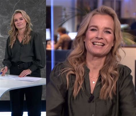 Daphne Lammers Draagt Deze Groene Blouse Bij Het RTL Nieuws Style Like