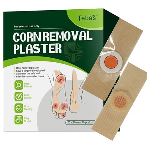 Tebas Corn Removers 10 Pack - Corn & Callus Remover Patches with