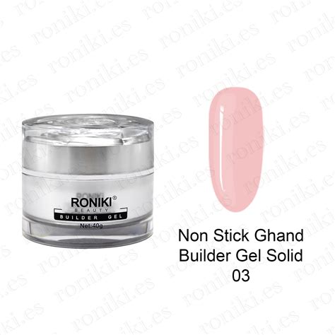 Solid Builder Gel Solido 40g Nude Pink RONIKI Professional Tri Beauty