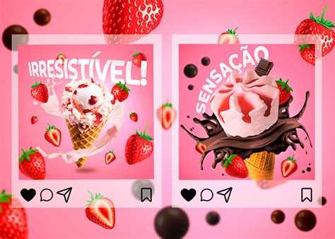 Social Media - Ice Cream on Behance