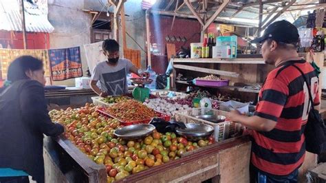 Update Harga Bahan Pokok Di Pasar Bobo Manado Harga Tomat Dan Cabai