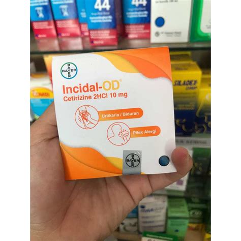 Jual Incidal Od 1 Strip Isi 4 Kapsul Obat Alergi Rhinitis Urtikaria