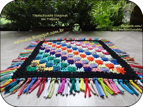 КОВРИК С ДИАГОНАЛЬНЫМ РИСУНКОМ ИЗ ЛЕНТОЧНОЙ ИЛИ ФУТБОЛОЧНОЙ ПРЯЖИ ...