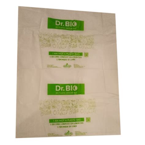 White Compostable Groceryfood Packaging Bag At Rs 311kg Compostable