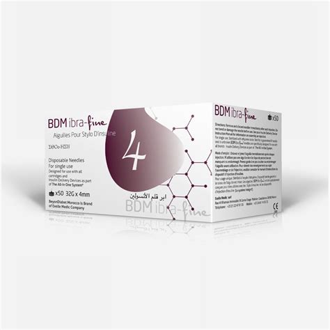 Игла для инъекции инсулина - Ibra Fine - MEDISEC Healthcare ...