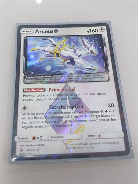 Carta Pokémon Arceus Estrela Prisma 96 131 Brinquedo Pokemon Usado