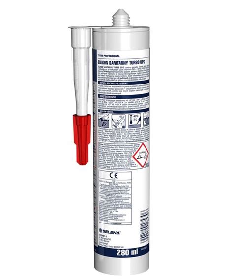Silikon sanitarny TURBO UPG 280 ml bezbarwny TYTAN PROFESSIONAL ...