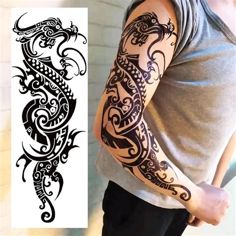 skull sleeve tattoo 8