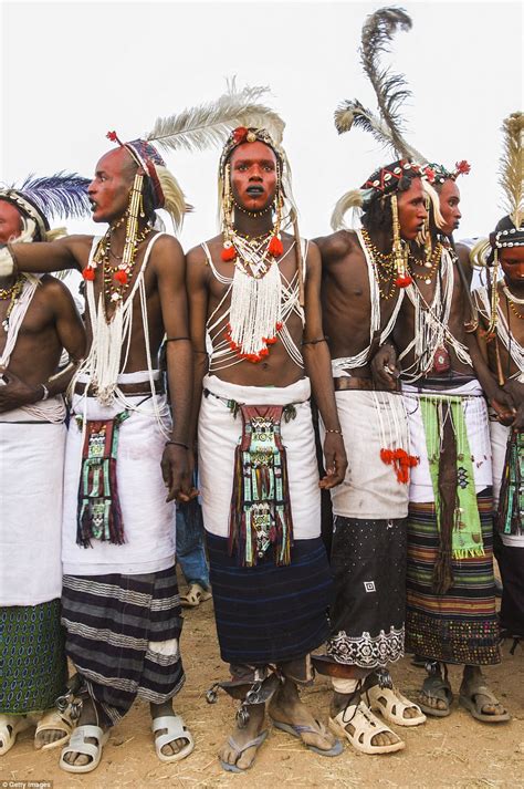 The Wodaabe Wife Stealing Festival Where Men Dress Up To Take Each Others Women Daily Mail Online