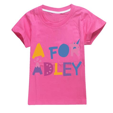 A For Adley Cartoon Tshirt For 3 15y Kids Short Sleeve Girls Shirt