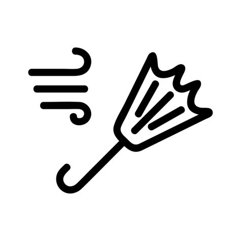 Bad Weather Icon Vector Isolated Contour Symbol Illustration 9772623