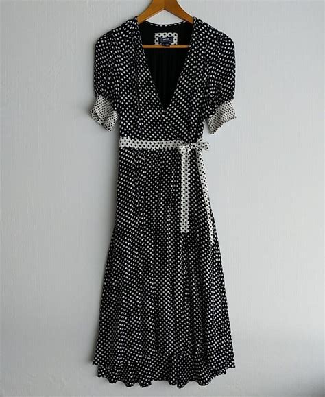 Anthropologie Maeve Breanna Polka Dot Wrap Dress Wome Gem