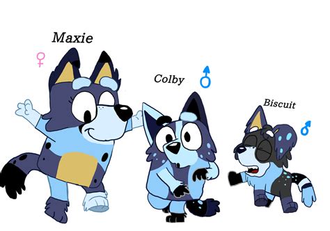 Bluey Fan Children Bluey X Mackenzie Redraw By Rubyponywolf22 On