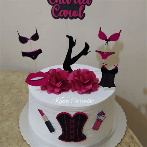 Kit Topper De Bolo Tags Topo Chá de Lingerie Elo