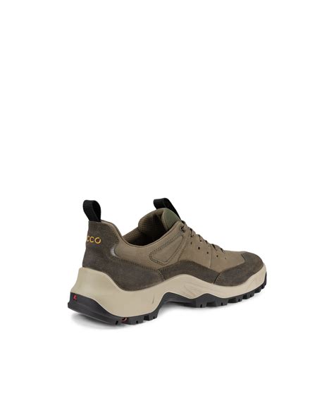 Mens Ecco® Offroad Suede Outdoor Shoe Green