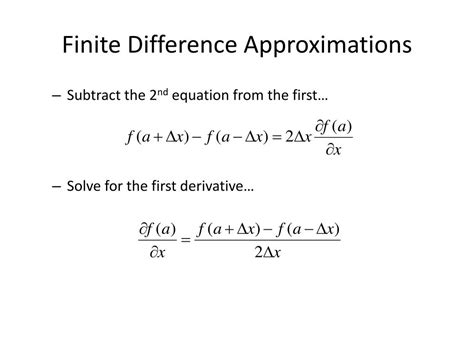 Ppt Finite Difference Methods Powerpoint Presentation Free Download Id5586060