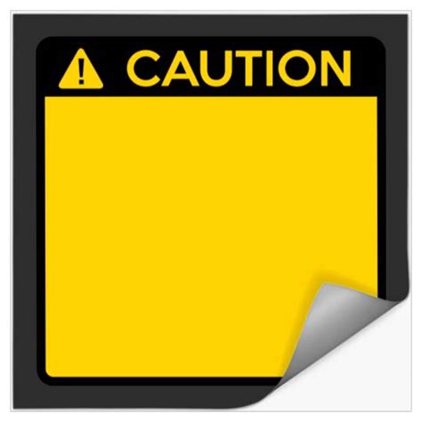 Editable Caution Sign (2 colors) sold by Gioele Bertin | SKU 34695010 ...