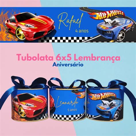 Lembrança Hot Wheels Tubolata 6x5cm Elo7 Produtos Especiais