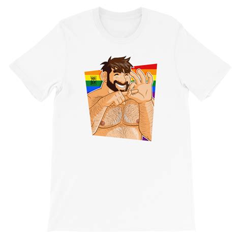 ADAM LIKES NAKED FUN GAY PRIDE Short Sleeve Unisex T Shirt Shop Bobo Bear