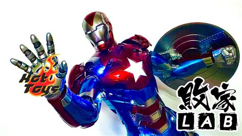 HoT Toys 敗家LiveHT玩具熱 限定版黑暗王朝鋼鐵愛國者 CMS021 D68 1 6 Dark Reign Iron Patriot Unboxing YouTube