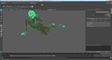 Nude Dark Skin Woman D Model Ma Lxo Max Blend C D Obj Fbx Ds Free D